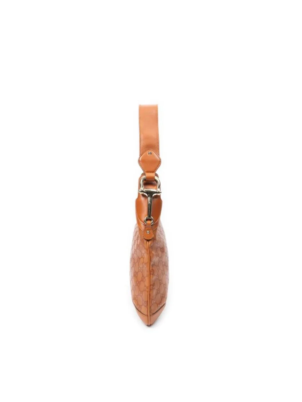 Gucci Horsebit Creole Hobo Orange Guccissima